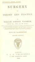 view Surgery : its theory and practice / by William Johnson Walsham.