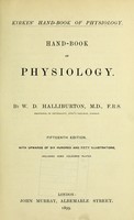 view Hand-book of physiology / by W.D. Halliburton.