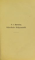 view Lehrbuch der schwedischen Heilgymnastik / von T.J. Hartelius ; deutsche Ausgabe uebersetzt und herausgegeben von Chr. Jürgensen und Dr. Preller.