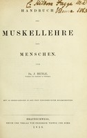 view Handbuch der Muskellehre des Menschen / von J. Henle.