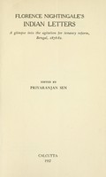 view Florence Nightingale's Indian letters : a glimpse into the agitation for tenancy reform, Bengal, 1878-82.