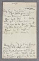 view Letters to Miss Louisa Gordon, Matron at St Thomas' Hospital
