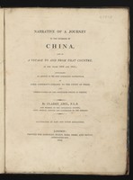 view Narrative of a journey in the interior of China, and of a voyage to and from that country in ... 1816 and 1817 ... / By Clarke Abel.