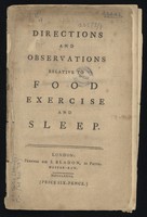 view Directions and observations relative to food, exercise and sleep.