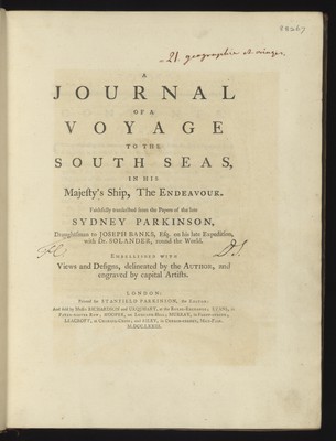出産祝い South the to voyage a of journal A Seas, Majesty's His in その他