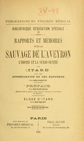 view Rapports et mémoires sur le sauvage de l'Aveyron : l'idiotie et la surdi-mutité / par Itard; avec une appréciation de ces rapports par Delasiauve. Préface par Bourneville ... Eloge d'Itard par Bousquet. Avec portrait du sauvage.