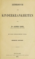 view Lehrbuch der Kinderkrankheiten / von Alfred Vogel.