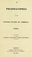 view The Pharmacopœia of the United States of America : 1820 / by the authority of the medical societies and colleges.