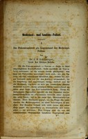 view Medicinal- und Sanitäts-Policei : I. Die Pokenkrankheit als Gegenstand der Medicinal-Polizei / von Dr. J. H. Schürmayer.