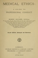 view Medical ethics ; a guide to professional conduct.