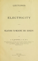 view Lectures on electricity in its relations to medicine and surgery.