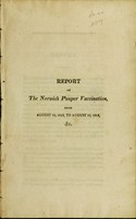 view Report of the Norwich pauper vaccination : from August 10, 1812 to August 10, 1813 &c.