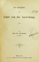 view Die Geschichte der Lehre von der Ansteckung.