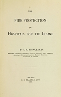 view The fire protection of hospitals for the insane / L.H. Prince.