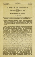 view Report [of] Mr. Walker : ... [as chairman of] the Select committee, to which were referred the various memorials in regard to the discovery of the means by which the human body is rendered uniformly and safely insensible to pain under surgical operations...