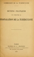 view Moyens pratiques de combattre la propagation de la tuberculose.