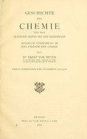 view Geschichte der Chemie von den ältesten Zeiten bis zur Gegenwart ; zugleich Einführung in das Studium der Chemie.