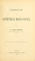 view Lehrbuch der Ophthalmoscopie.