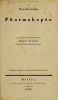 view Preussische Pharmakopöe : fünfte Ausgabe, Uebersetzung der lateinischen Urschrift.