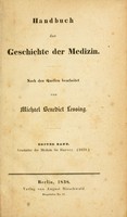 view Handbuch der Geschichte der Medizin / Nach den Quellen bearbeitet von Michael Benedict Lessing. Erster Band. Geschichte der Medizin bis Harvey. (1628.).