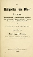 view Heilquellen und Bäder Ungarns, Siebenbürgens, Croatiens sammt Slavonien, der serbischen Wojwodschaft, des Temeser Banats und der Militärgränzländer in medicinisch-statistischer Hinsicht.