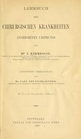 view Lehrbuch der chirurgischen Krankheiten angeborenen Ursprungs / von E. Kirmisson ; autorisirte Uebersetzung von Carl Deutschlaender.