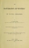 view On masturbation and hysteria in young children.