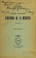 view Une inoculation en 1797 : récit d'une mère.