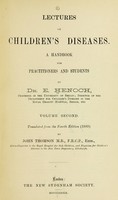 view Lectures on children's diseases : A handbook for practitioners and students.