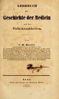 view Lehrbuch der Geschichte der Medicin und der Volkskrankheiten.