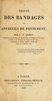 view Traité des bandages et appareils de pansement / par P.N. Gerdy.