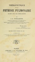 view Thérapeutique de la phthisie pulmonaire basée sur les indications.