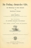 view Die Prüfung chemischer Gifte, ihre Erkennung im reinen Zustande und Ermittelung in Gemengen : ein Leitfaden bei gerichtlich-chemischen Untersuchungen für Aerzte, Apotheker, gerichtliche Chemiker und Criminalrichter.