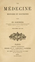 view La médecine; histoire et doctrines.