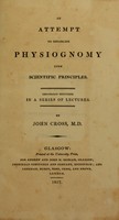 view An attempt to establish physiognomy upon scientific principles.