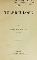 view Die Tuberculose / von G. Cornet.