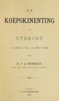 view De koepokinenting te Utrecht, 14 Mei 1796-14 Mei 1896.