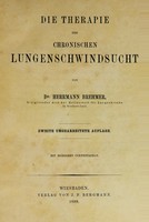 view Die Therapie der chronischen Lungenschwindsucht / von Herrmann Brehmer.