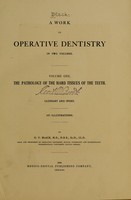 view A work on operative dentistry / by G. V. Black.