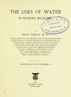 view The uses of water in modern medicine / By Simon Baruch.