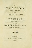 view La vaccina alla prova ossia l'antiperistasi del vajuolo.