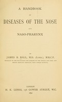 view Handbook of diseases of the nose and nasopharynx.