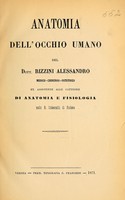 view Anatomia dell' occhio umano / dell Rizzini Alessandro.