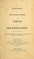 view An exposition of the natural system of the nerves of the human body : with a republication of the papers delivered to the Royal Society, on the subject of the nerves / by Charles Bell.