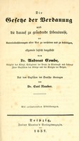 view Die Gesetze der Verdauung und die darauf zu gründende Lebensweise : um Unterliebsstörungen aller Art zu verhüten und zu beseitigen, allgemein fasslich dargestellt / von Andreas Combe ; aus dem Englischen ins Deutsche übertragen von Dr. Carl Nauber ; mit erläuternden Abbildungen.