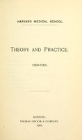 view Theory and practice : 1900-1901.