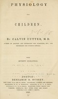 view Physiology for children / by Calvin Cutter ; with seventy engravings.