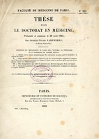 view Exposition des connaissances de Galien sur l'anatomie, la physiologie et la pathologie du syste nerveux : The de doctorat en mecine prent et soutenue devant la facultde Paris, le 20 ao 1841 / par Charles-Victor Daremberg, de Dijon.