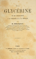 view De la glycérine, de ses applications à la chirurgie et à la médecine / par M. Demarquay.