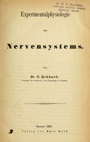 view Experimentalphysiologie des Nervensystems / von C. Eckhard.